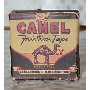Vintage Camel Friction Tape No 2 3/4 Inch H B Egan Mfg Co Muskogee OK